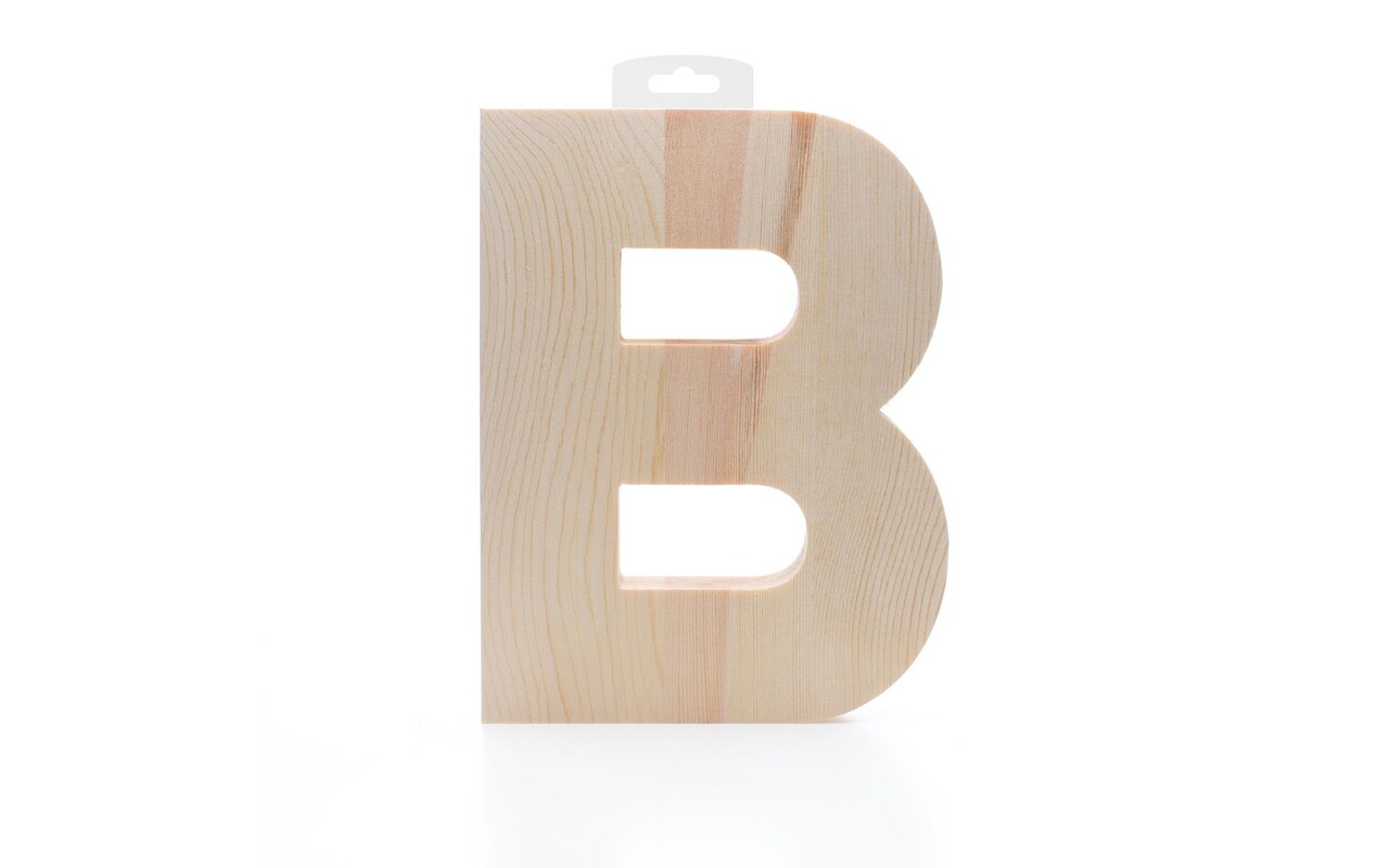 Hampton Art Wood Letter Chunky 8" B, Wooden Letters, Wood Letters, Wooden Letters Wall Decor, Large Letters 8 Inch, Small For Crafts
